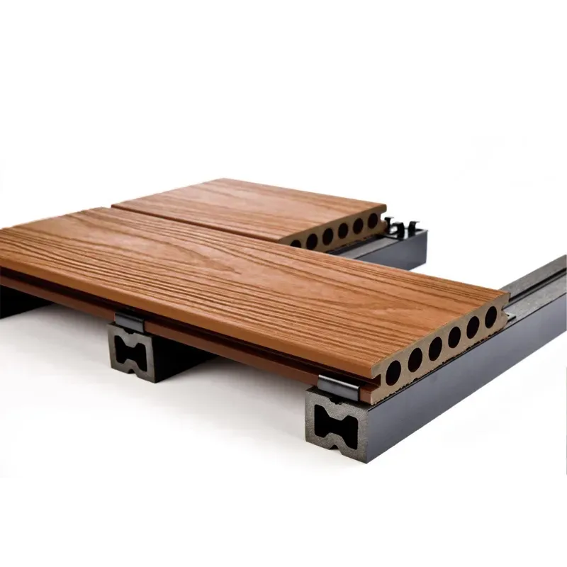 Tarima exterior Tecnológica Nuez/Madera Roja